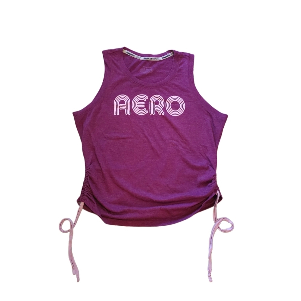 Aeropostale Purple and Pink Tank Top Large